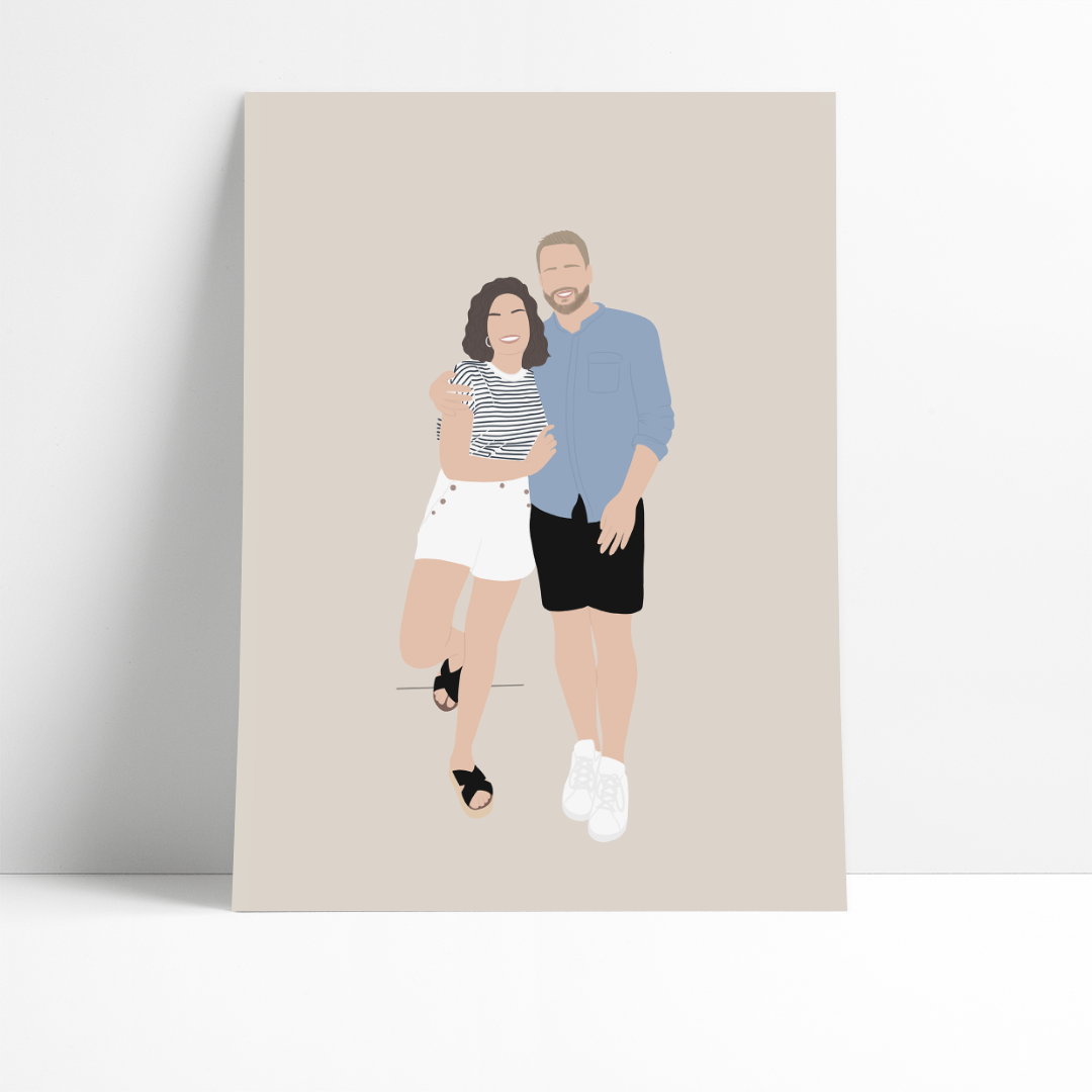 AFFICHE ILLUSTRÉE D'APRÈS VOTRE PHOTO : UN CADEAU ORIGINAL QUI TOUCHE LE COEUR