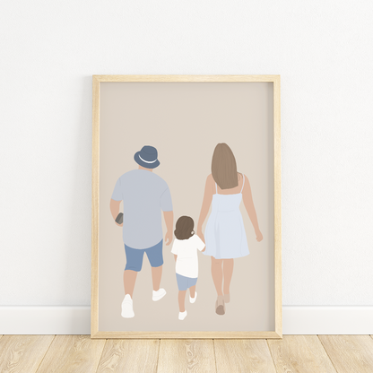 AFFICHE ILLUSTRÉE D'APRÈS VOTRE PHOTO : UN CADEAU ORIGINAL QUI TOUCHE LE COEUR
