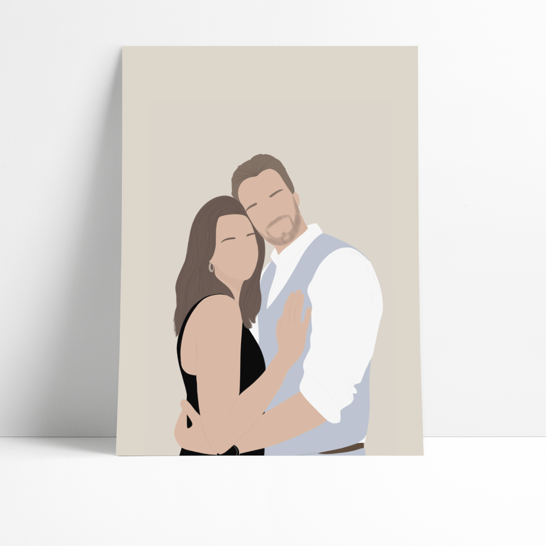 AFFICHE ILLUSTRÉE D'APRÈS VOTRE PHOTO : UN CADEAU ORIGINAL QUI TOUCHE LE COEUR