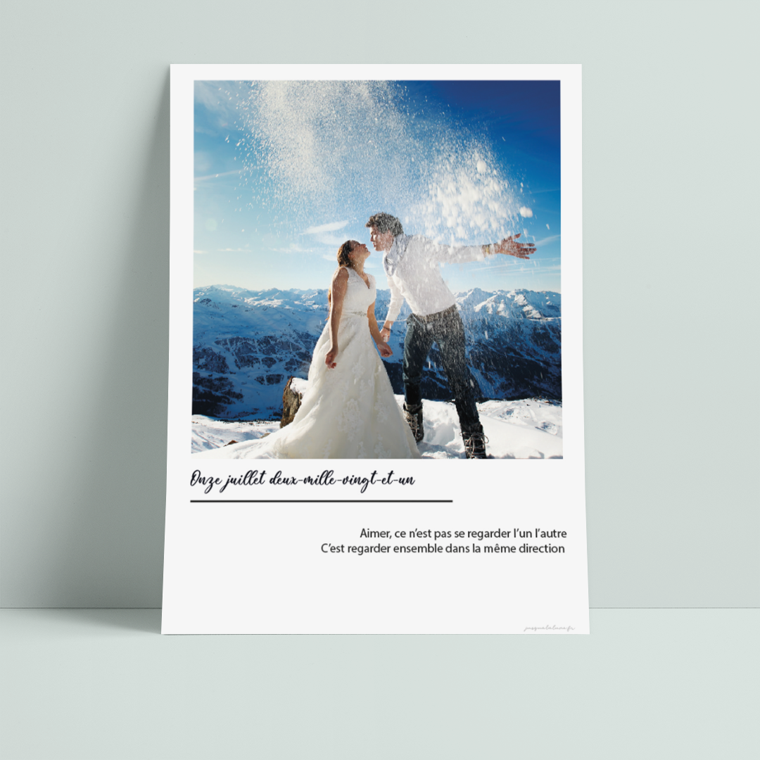 Capturez vos moments précieux avec l'affiche "Photo Notre Date"