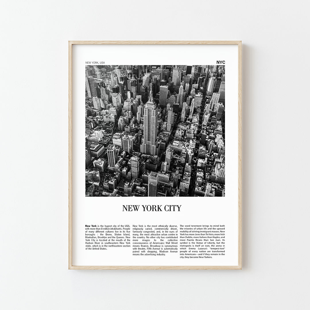 L'affiche New York City : l'essence d'une ville iconique