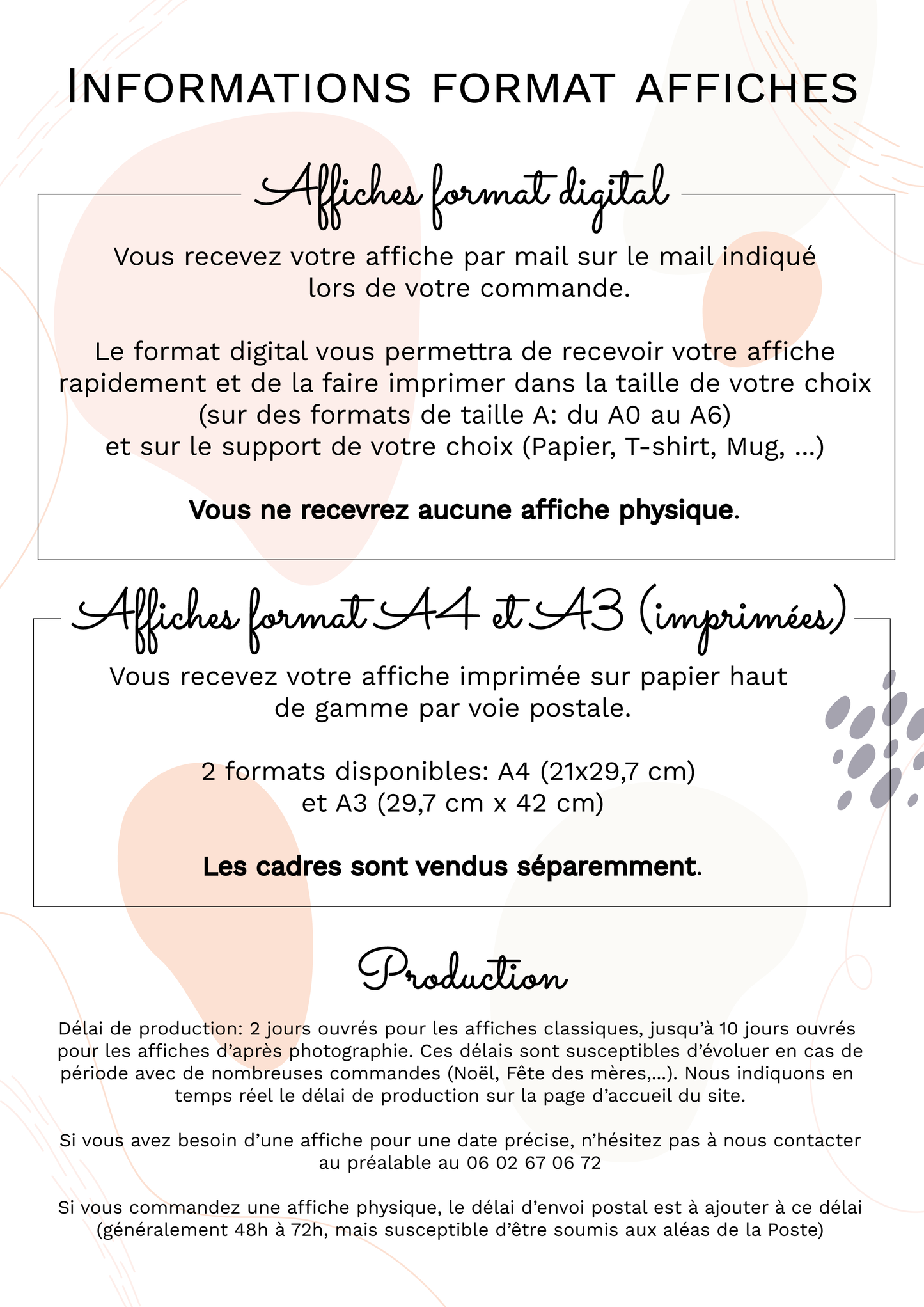 AFFICHE MOT ET PRENOMS BEIGE